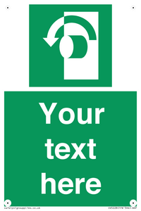 Custom Turn Anti-Clockwise Sign